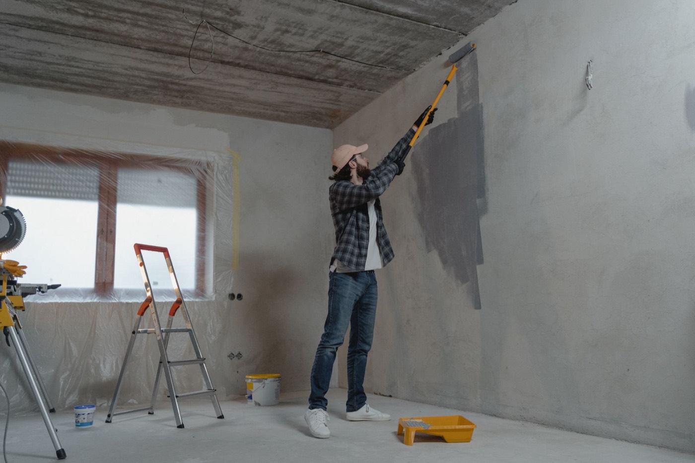 Interior painting during a unit turn